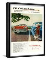 Oldsmobile-Into the Rocket Age-null-Framed Art Print