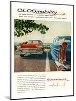 Oldsmobile-Into the Rocket Age-null-Mounted Art Print