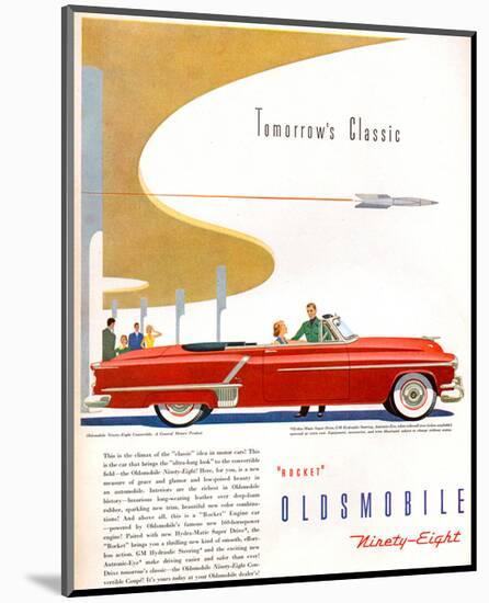 Oldsmobile-Tomorrow's Classic-null-Mounted Art Print