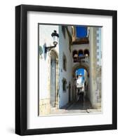 Oldtown Sitges Barcelona Spain-null-Framed Art Print