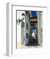 Oldtown Sitges Barcelona Spain-null-Framed Art Print