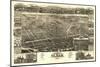 Olean, New York - Panoramic Map-Lantern Press-Mounted Art Print