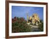 Oleander Bush in Front of the Ta Pinu Cathedral at Gozo, Malta, Europe-Hans Peter Merten-Framed Photographic Print