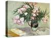 Oleanders and Books, 1888-Vincent van Gogh-Stretched Canvas