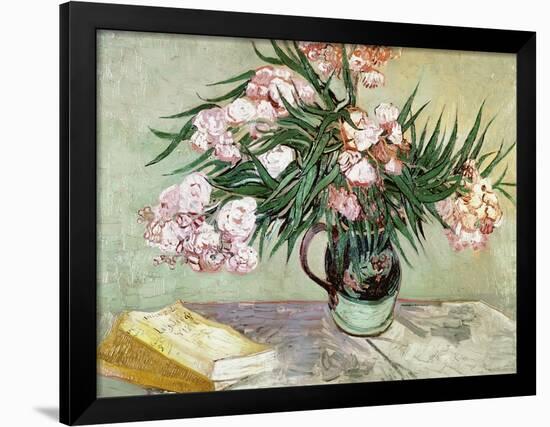 Oleanders and Books, 1888-Vincent van Gogh-Framed Giclee Print