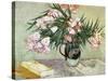 Oleanders and Books, 1888-Vincent van Gogh-Stretched Canvas