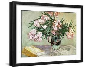 Oleanders and Books, 1888-Vincent van Gogh-Framed Giclee Print