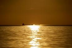 Sunset at Sea. Variety of Colors and Hues of the Rising Sun. Sea Landscape.-OlegRi-Photographic Print