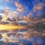 Beautiful Seascape. Deep Blue Sky at Sunny Day. Sky Background-Oleh Honcharenko-Photographic Print