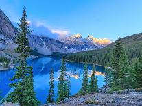 Moraine Lake at Sunrise-Olena Suvorova-Stretched Canvas