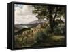 Olevano, 1856-57-Albert Bierstadt-Framed Stretched Canvas