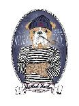 Bulldog Sailor with Tattoo-Olga Angellos-Art Print