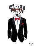 Scottish Terrier in Pin Plaid Shirt-Olga Angellos-Framed Art Print