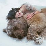 Napping on a Bear-Olga Barantseva-Laminated Giclee Print