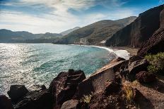 Big Rocks on the Beautiful Red Beach-Olga Gavrilova-Photographic Print