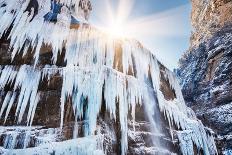 Ski Resort in the Winter Mountains. Elbrus, Caucasus, Russian Federation. Beautiful Winter Landscap-Olga Gavrilova-Photographic Print