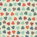 Seamless Pattern with Clover. St. Patrick's Day Background. Vector, EPS 8-OlgaSha-Art Print