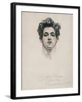 Olimpio Fusco, C.1900-10 (Charcoal & Stump on Paper)-John Singer Sargent-Framed Giclee Print