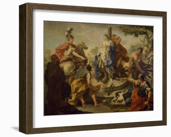 Olindo and Sophronia at the Stake-Giovanni Battista Pittoni the Younger-Framed Giclee Print