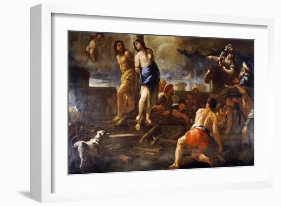 Olindo and Sophronia-Luca Giordano-Framed Giclee Print