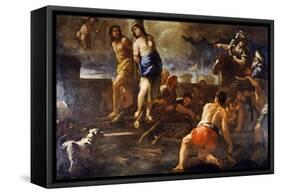 Olindo and Sophronia-Luca Giordano-Framed Stretched Canvas