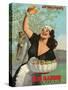 Olio Radino Italian Olive Oil - Pure and Delicious - Vintage Advertising Poster, 1948-Gino Boccasile-Stretched Canvas
