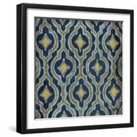 Olive and Indigo Modele II-Elizabeth Medley-Framed Art Print