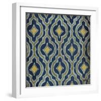 Olive and Indigo Modele II-Elizabeth Medley-Framed Art Print