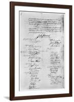 Olive Branch Petition, 1775-null-Framed Giclee Print