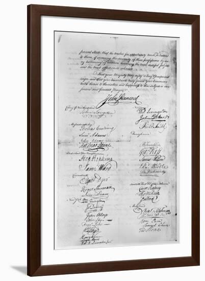 Olive Branch Petition, 1775-null-Framed Giclee Print