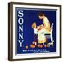 Olive, California, Sonny Brand Citrus Label-Lantern Press-Framed Art Print