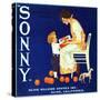 Olive, California, Sonny Brand Citrus Label-Lantern Press-Stretched Canvas