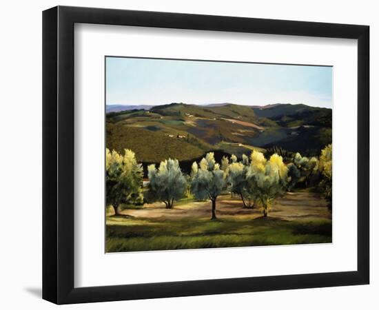Olive Grove in Italy-Helen J. Vaughn-Framed Premium Giclee Print