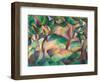 Olive Grove, Mallorca, 1914 (Oil on Canvas)-Leo Gestel-Framed Giclee Print