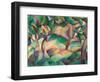 Olive Grove, Mallorca, 1914 (Oil on Canvas)-Leo Gestel-Framed Giclee Print