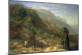 Olive Groves at Varenna, Lake Como, Italy, 1861-Frederick Lee Bridell-Mounted Giclee Print