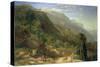 Olive Groves at Varenna, Lake Como, Italy, 1861-Frederick Lee Bridell-Stretched Canvas