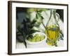 Olive Oil and Green Olives-Christine Gillé-Framed Photographic Print