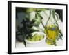 Olive Oil and Green Olives-Christine Gillé-Framed Photographic Print