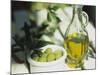 Olive Oil and Green Olives-Christine Gillé-Mounted Photographic Print