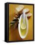 Olive Oil, Ciabatta and Olive Branch-null-Framed Stretched Canvas