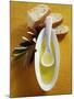 Olive Oil, Ciabatta and Olive Branch-null-Mounted Photographic Print