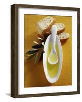 Olive Oil, Ciabatta and Olive Branch-null-Framed Photographic Print