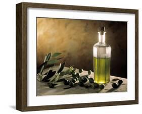 Olive Oil in Bottle, Olives-Michael Brauner-Framed Photographic Print