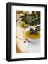 Olive Oil in Bowl with Black Olives, Crackers Beside It-Foodcollection-Framed Photographic Print