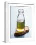 Olive Oil in Small Bottle and a Slice of Bread-Joerg Lehmann-Framed Photographic Print