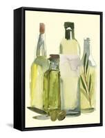 Olive Oil Set I-Annie Warren-Framed Stretched Canvas