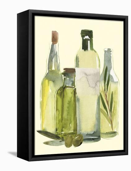 Olive Oil Set I-Annie Warren-Framed Stretched Canvas