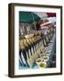 Olive Oil Stall at the Italian Market at Walton-On-Thames, Surrey-Hazel Stuart-Framed Photographic Print