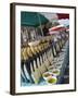 Olive Oil Stall at the Italian Market at Walton-On-Thames, Surrey-Hazel Stuart-Framed Photographic Print